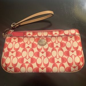 Limited Edition Pink & White Coach Clutch
